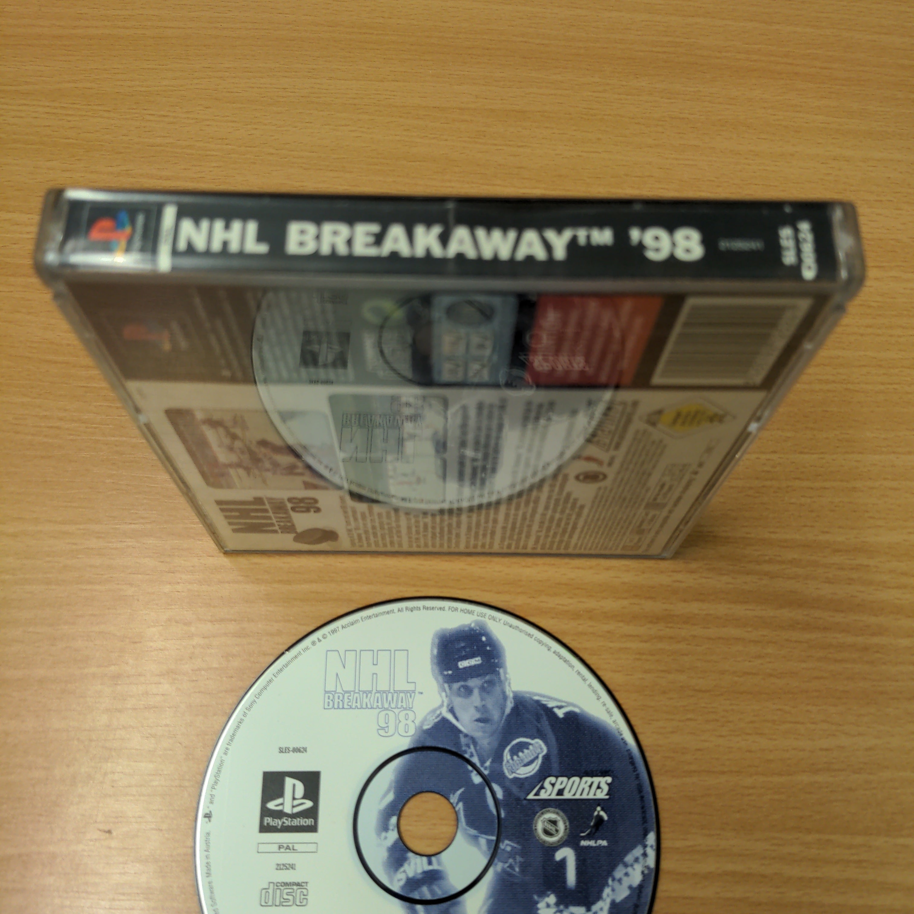 NHL Breakaway 98 Sony PS1 game NHL Breakaway 98 Sony PS1 game